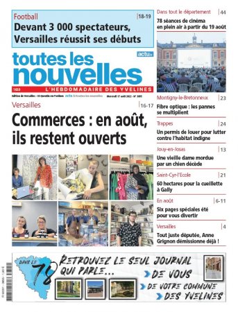 TOUTES LES NOUVELLES - L'HEBDOMADAIRE DES YVELINES