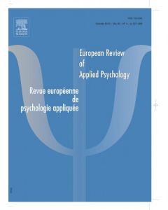 REVUE EUROPEENNE DE PSYCHOLOGIE APPLIQUEE/ EUROPEAN REVIEW OF APPLIED PSYCHOLOGY
